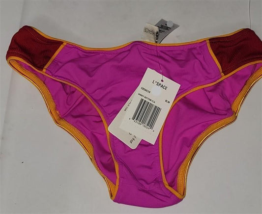 NWT L*Space XS Sandy Swim Bottom Bikini Pink Orange Red 118737