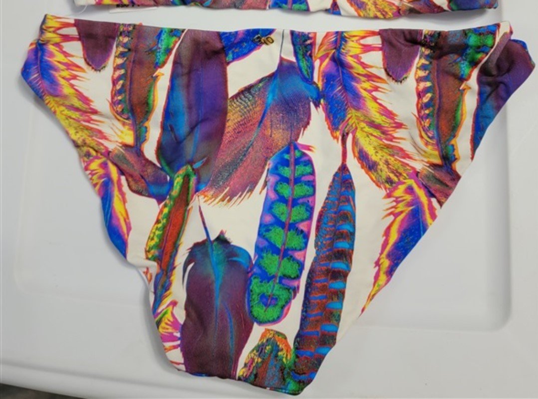 NWT Pilyq Light Vida Lace Up Bikini Bottom S Swim 118769