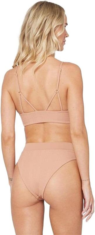 NWT L*Space L BOTTOM BITSY Court Bottom Bikini Swim Putty 118776