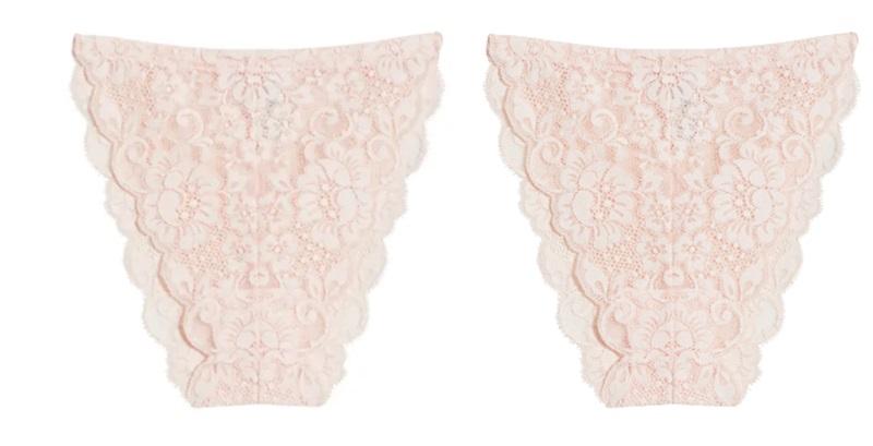 NWT Free People WE ARE HAH XS Chase Me Down Cheeky Panties Pink 118860