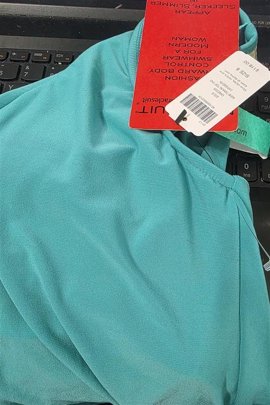 NWT MagicSuit by Miraclesuit 8 Vanessa Tankini Top Aqua 118863