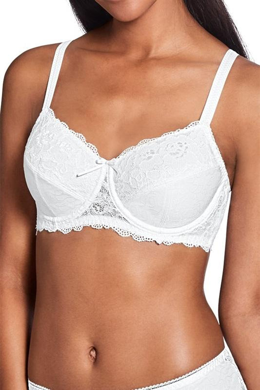 NWOT Amoena 36DDD Amanda Wired Post-Surgery Bra White Lace 118881