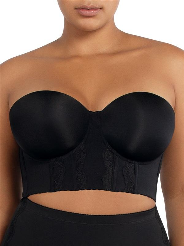 NWT Parfait 44C Elissa Longline Strapless Bra Style-P50116 Black #118910