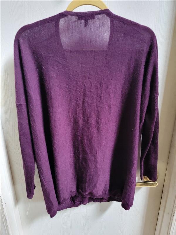 NWOT Eileen Fisher M V neck Bat Wing Sweater 100% Alpaca Wool 118933