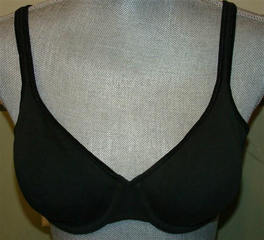 NWOT Cacique 46D Cotton Boost Plunge Black T-Shirt Bra 118969