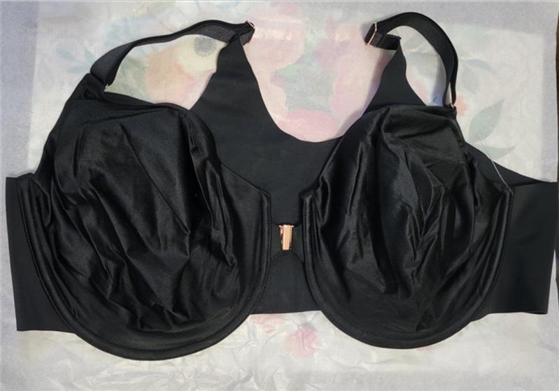 NWOT Soma 42D Vanishing 360 Unlined Perfect Cover Front Close Bra Black 119025