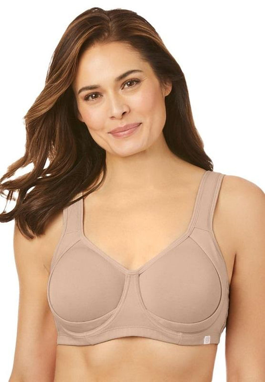 NEW Comfort Choice Beige Cotton Sports Bra 54DDD 119071