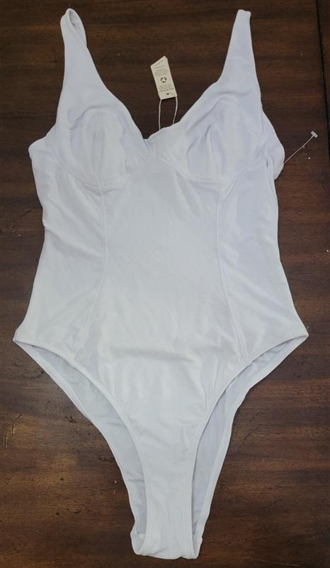 NWT HAH Intimates XS White Eyes On Top Bodysuit 119078