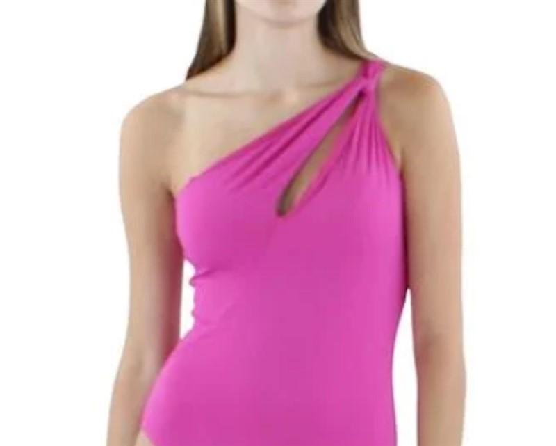 Carmen Marc Valvo XL 1 SHOULDER CUT OUT TANKINI TOP Twisted Tides 119101