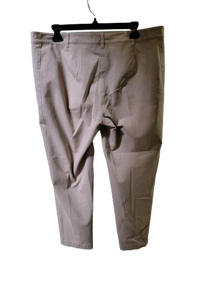 NWOT Eileen Fisher L Stretch Flat Front Khaki Pants Stretch 119112