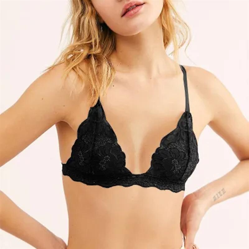 NWOT HAH Intimates L Chi Bralittle Blue Lace 119137