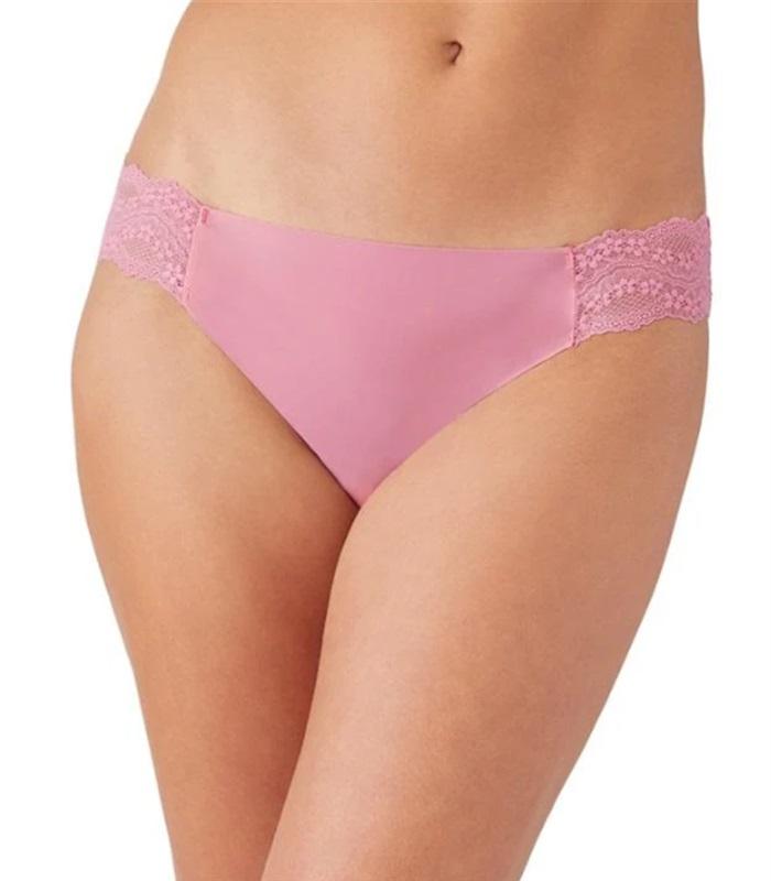NEW b.tempt'd by Wacoal XL b.bare thong 978267 Pink 119152