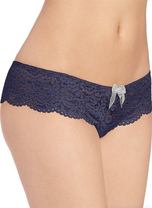 NWT b. tempt'd Wacoal S Blue 945144 Ciao Bella Tanga Thong Panties 119155
