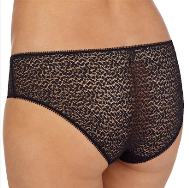 NWT DKNY L Modern Lace Hipster Panty Charcoal 119158