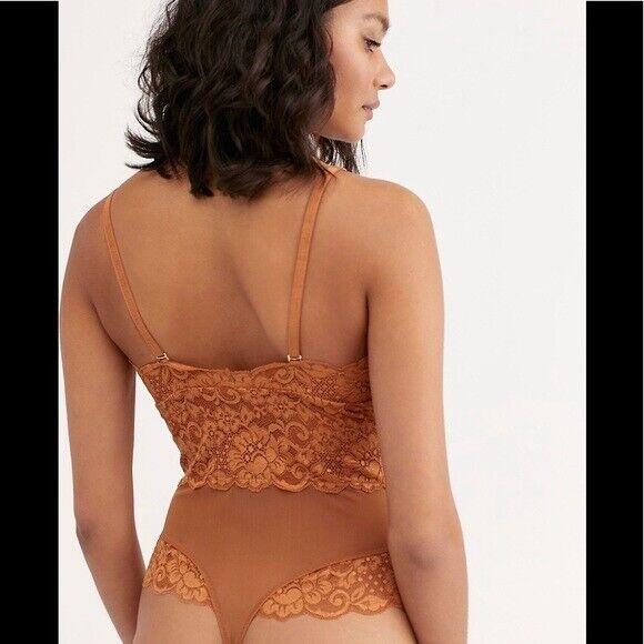 NWT Free People HAH Hot As Hell XS Smarty Pants Bridal lace Bodysuit 119214