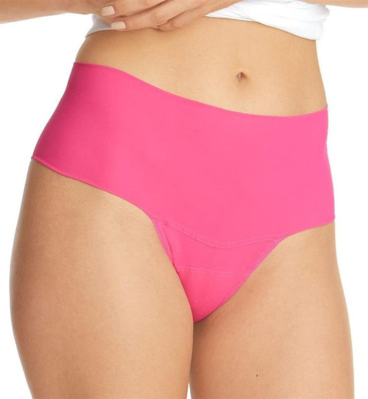 NWT Hanky Panky S Breathe Hi Rise Thong Underwear Panty Pink 119275