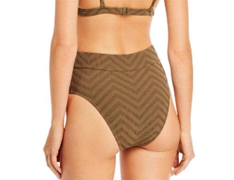 NWT Red Carter Safari Isa M Solid Olive High-Waisted Bikini Swim Bottom 119290