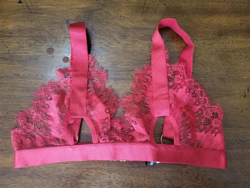 NWT Oh La La Cheri SM Janet Bra Red Eyelash Lace 119317