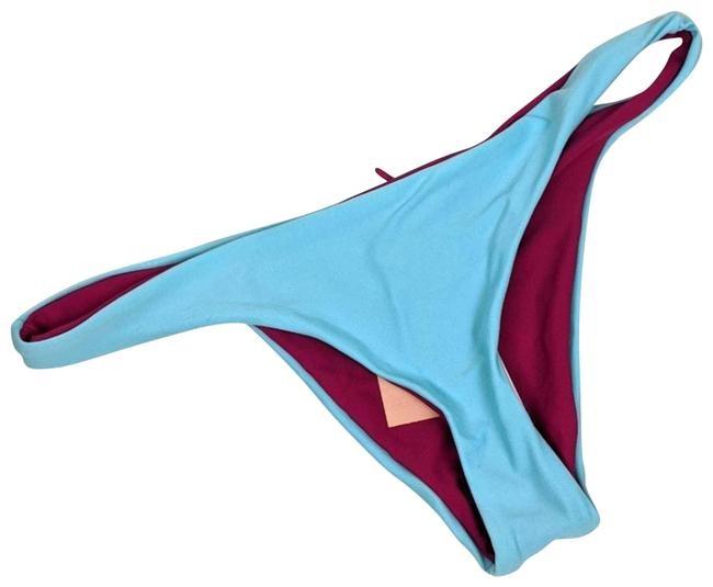 NWT Pilyq Dreamy Blue L Reversible Teeny Bikini Swim Bottoms 119326