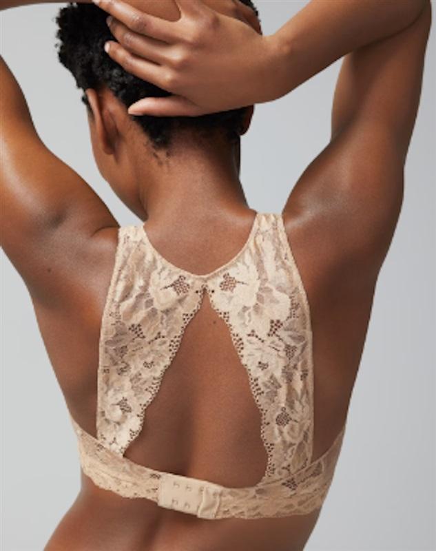NWT Soma M Embraceable Signature lace Back Bralette Bra Pink 119331