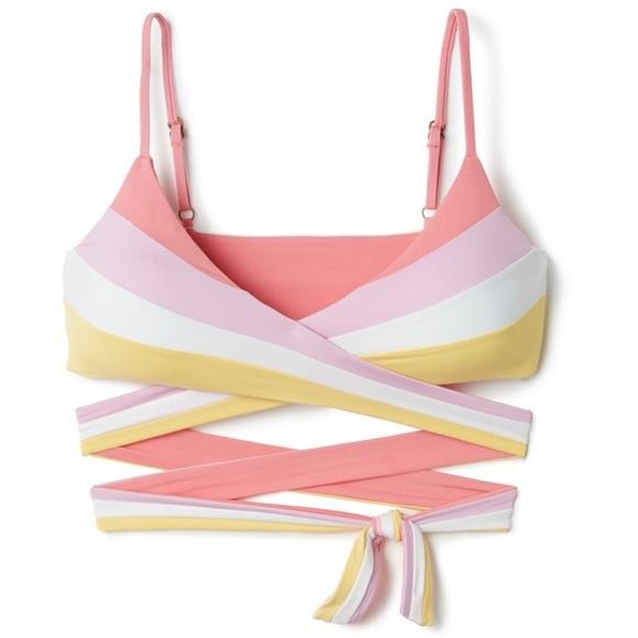 NWOT Becca Virtue LG Color Code Wrap Bikini Swim TOp 119367