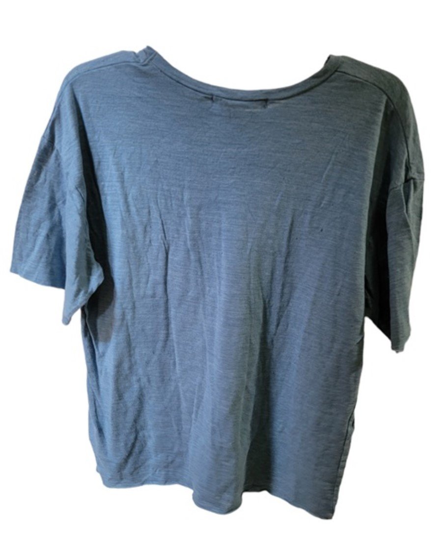 NWOT Project Social T S Blue Slub Pocket T Shirt 119372