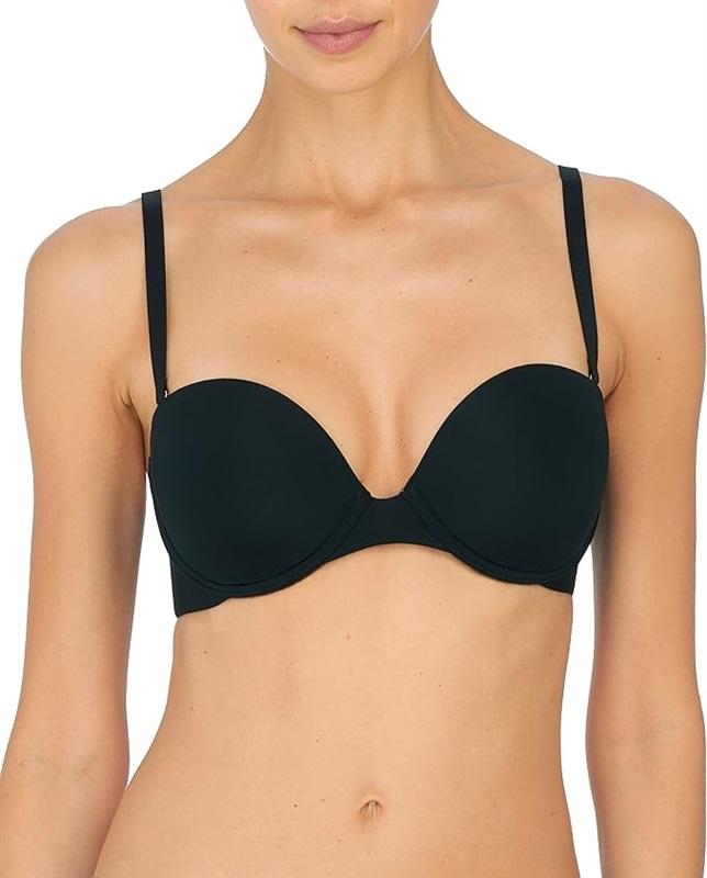 NWOT Natori 34DDD Ultra Sleek Strapless Bra 729229 Black 119376