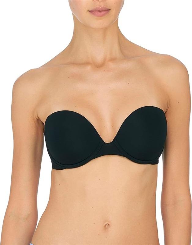 NWOT Natori 34DDD Ultra Sleek Strapless Bra 729229 Black 119376