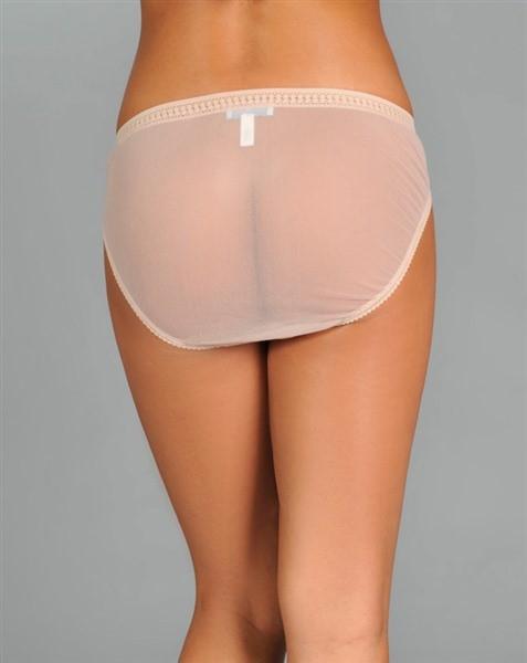 NWT OnGossamer SM Hip Bikini Mesh Underwear 3202 Beige 2pr 119455