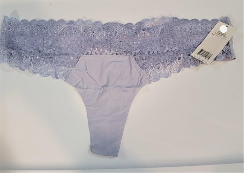 NWT honeydew M Skinz micro & lace 85234 Thong Blue 119457