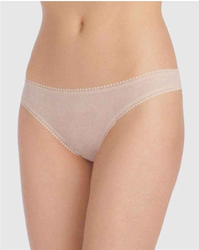 NWT OnGossamer S/M Hip Thong Mesh Underwear 3512 Violets 119459