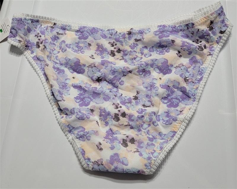 NWT 1 OnGossamer L Hip Bikini Mesh Underwear Violets 119460