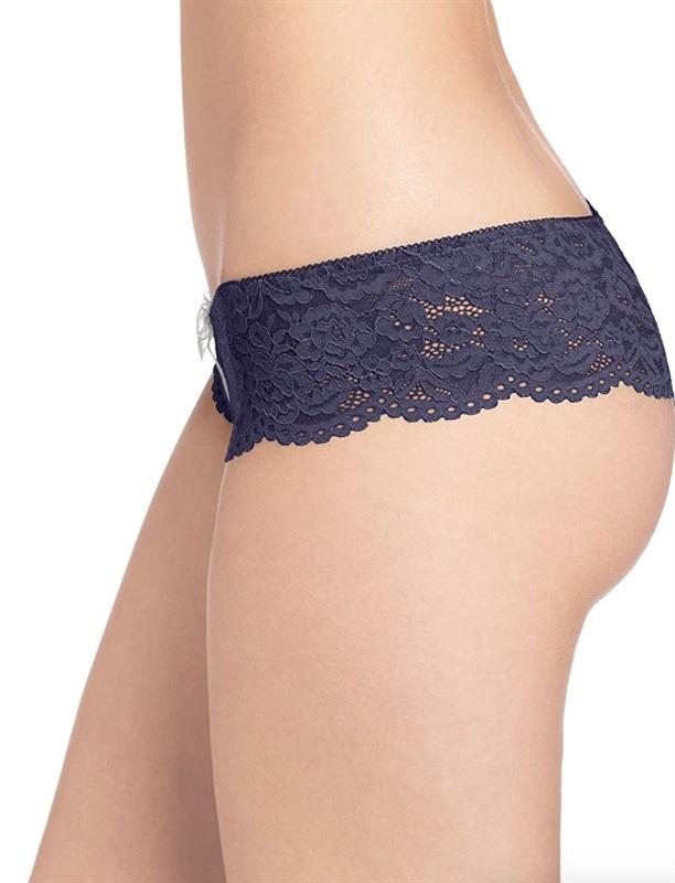 NWT b. tempt'd Wacoal S Pink 945144 Ciao Bella Tanga Thong Panties 119465