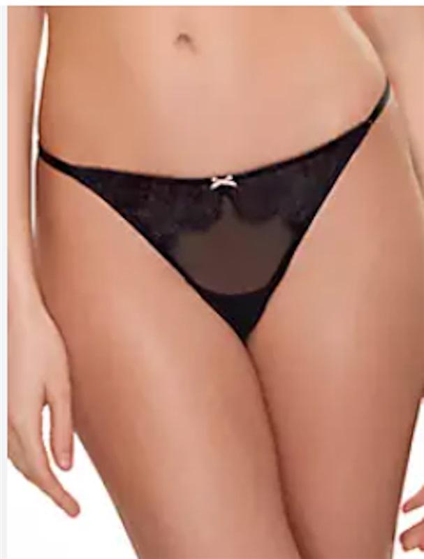 NWT b.tempt'd by Wacoal L Sultry Lace Thong 976361 Black 119467