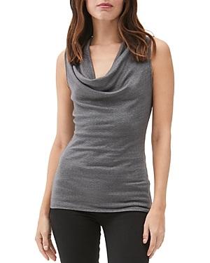 NWOT Michael Stars OS Cowl Neck Tank Top Sparkle Gray 119532
