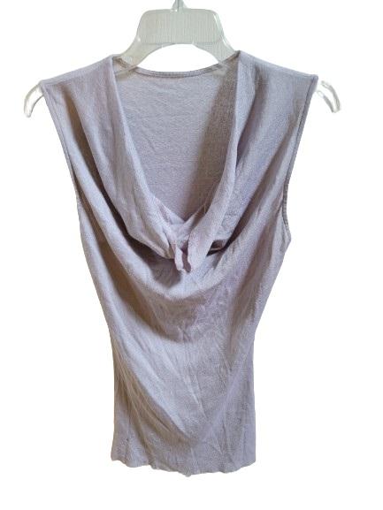 NWOT Michael Stars OS Cowl Neck Tank Top Sparkle Gray 119532