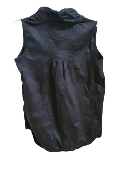 NWT Love Stitch S Button Up Cowl Neck Sleeveless Top 119536