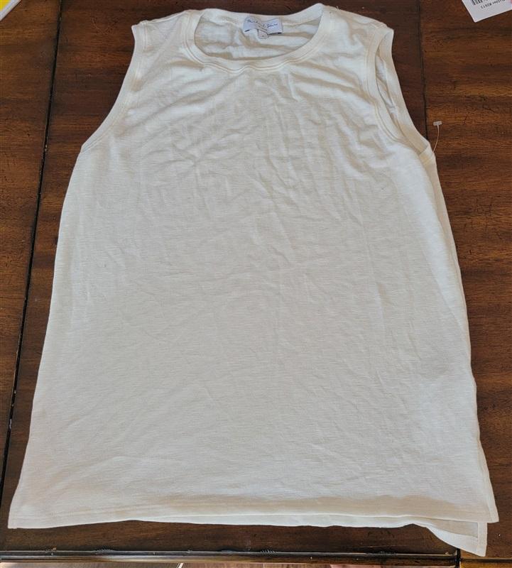 NWOTD Michael Stars M Crew Neck Ivory 4706 Tank Top 119541