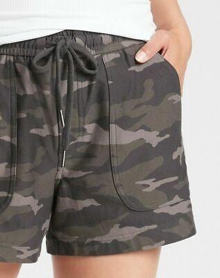 NWT Athleta 26 Camo Farallon Boca Shorts Drawstring Pockets 119550