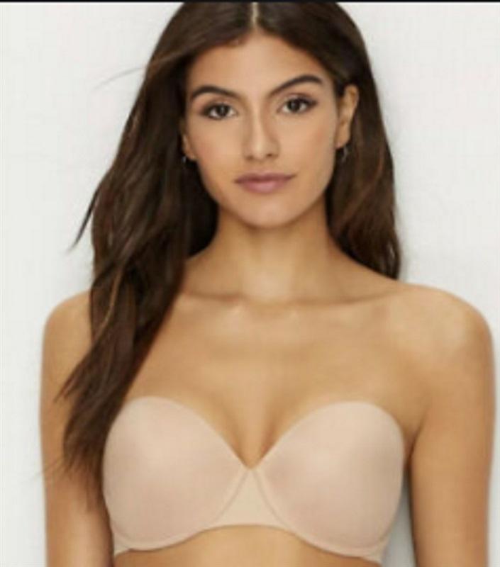NWT Spanx 32D Up for Anything Strapless Bra Beige 30022R 119558