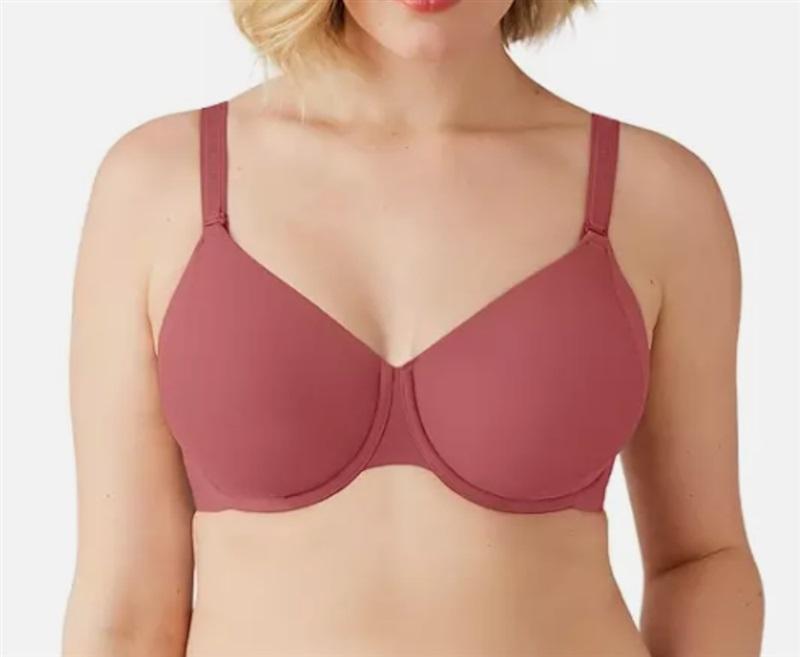 NWT Wacoal 36c Shape Revelation Uneven Underwire Bra 855487 Rose 119621