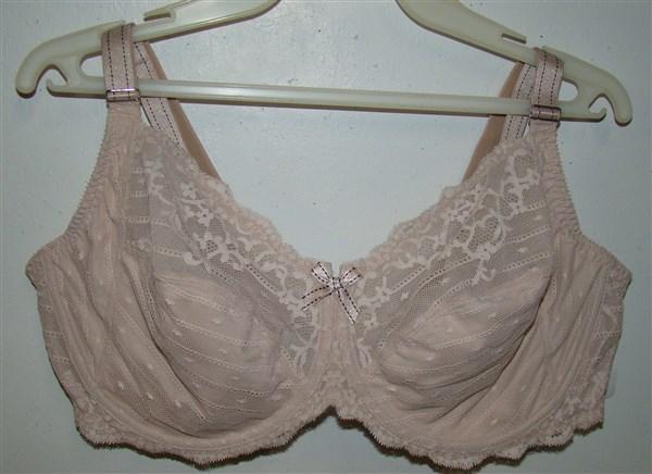 NWT Chantelle 36D Rive Gauche 3 Part Cup Bra 3281 Beige 119627
