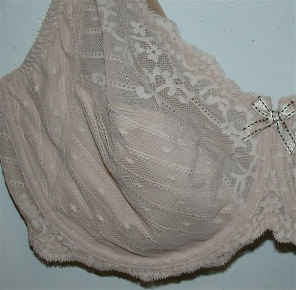 NWT Chantelle 36D Rive Gauche 3 Part Cup Bra 3281 Beige 119627