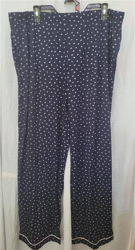 NWT Kate Spade 3X Notch Collar 3/4 Sleeve Lip Print Knit Pajama Set 119638