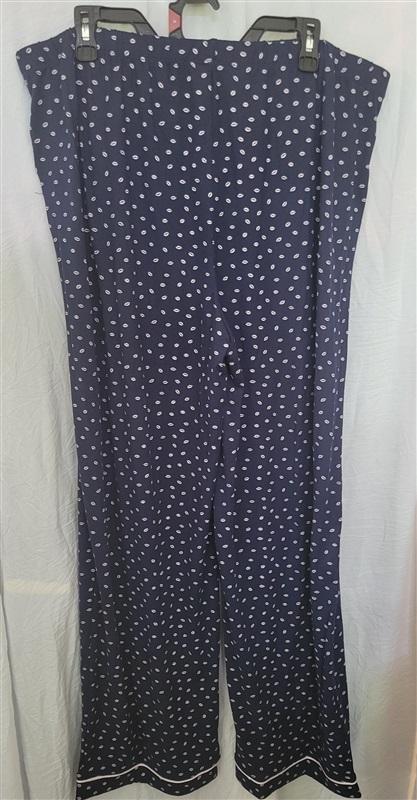 NWT Kate Spade 3X Notch Collar 3/4 Sleeve Lip Print Knit Pajama Set 119638