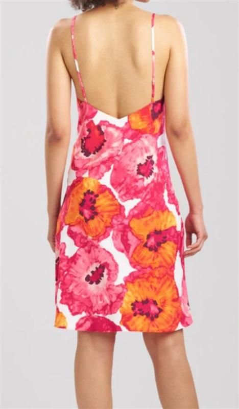 NWT Natori S Poppy 40" Nightgown V Neck Chemise 119674