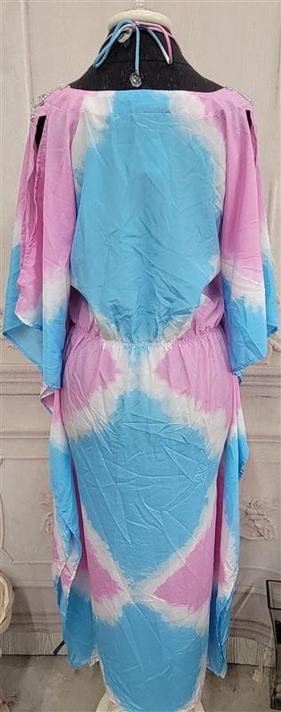 NWOT Boston Proper M Embellished Ombre Maxi Dress Kaftan 119706