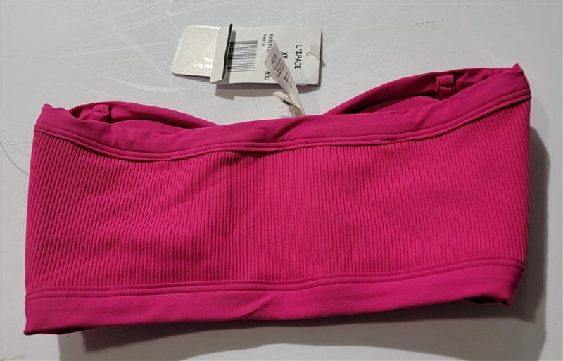 NWT L*Space XS Maya Pink Bougainvillea Bikini Top 119728
