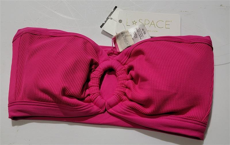 NWT L*Space XS Maya Pink Bougainvillea Bikini Top 119728