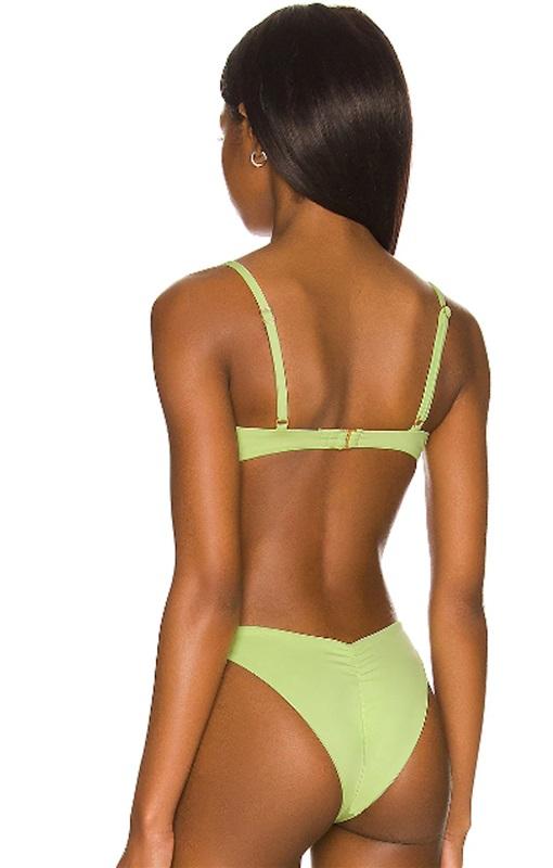 NWT L*Space M Nico Green Underwire Bikini Top 119745